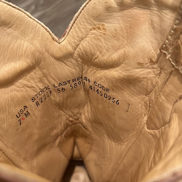 Corral Womens Shoes Corral Crackle Distressed Antique Saddle Boot. Size 7M - Picture 6 of 9